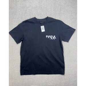 Purple Brand Mens Shirt Black Size Large / L